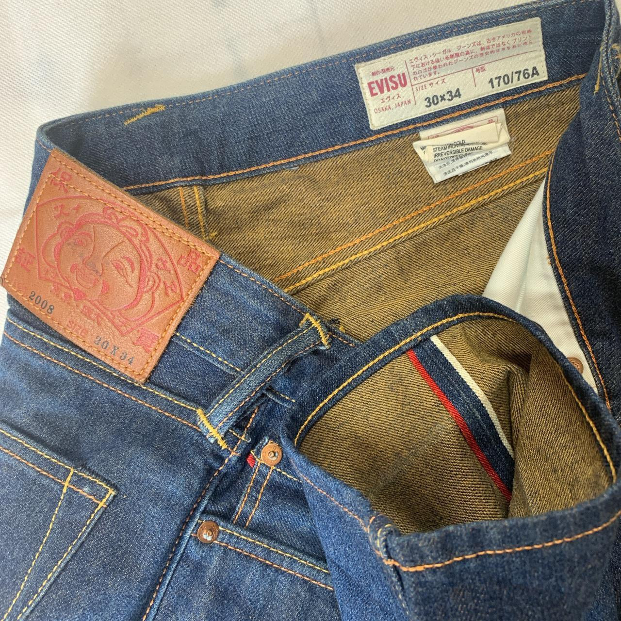 Evisu Spell Out Golden Daicock Japanese Selvedge Denim Jeans