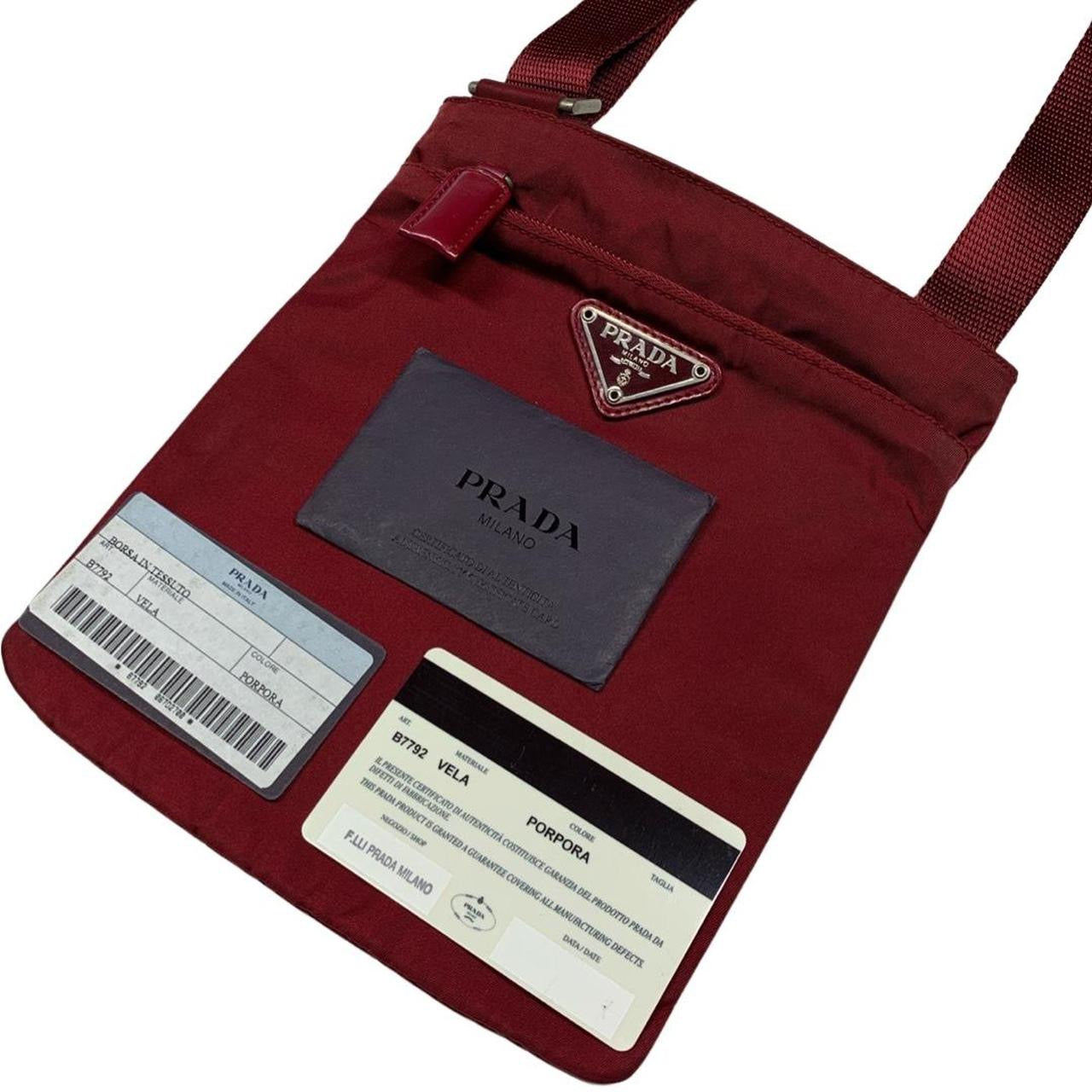 Prada Milano Nylon Vela Sling / Shoulder Bag